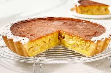 Torta di mele cremosa