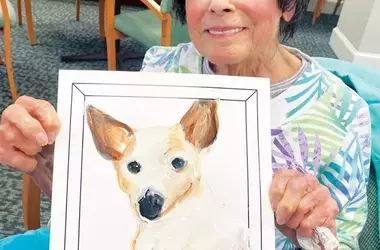 Intergenerational Art Project Helps Senior Dogs Find Homes