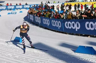 Jessie Diggins saluta Falun con un podio e un ringraziamento agli sci competitivi