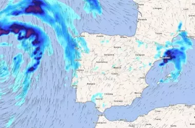 La borrasca Therese trae un cambio drástico al clima español con lluvias y vientos fuertes