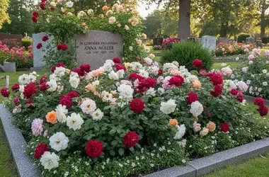 Rosengestaltung auf Grabstätten: Bedeutung, Auswahl und Pflege