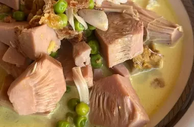 Indonesischer Jackfrucht-Eintopf: Ein veganes Soulfood-Erlebnis mit Kokosnuss und Gewürzen