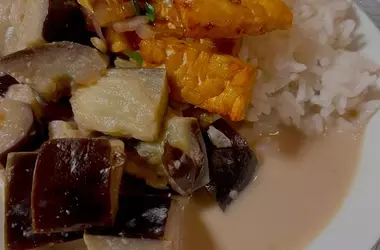 Auberginen-Kokosmilch-Eintopf: Ein Geschmack von Java