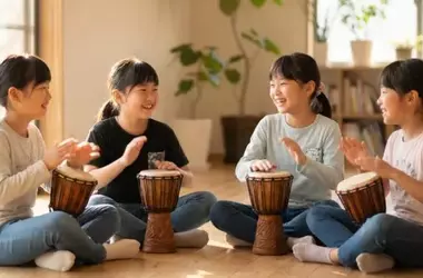 Friendship Amplifies Oxytocin During Drum Circles in Children, Study Reveals