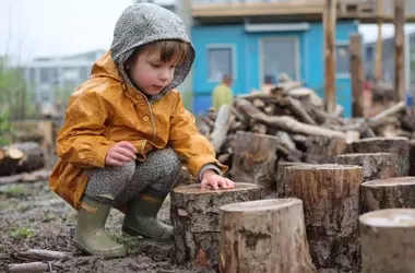 Early Outdoor Play Enhances Childhood Mental Well-being